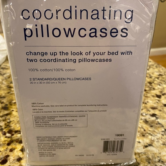 NWT “But First Coffee” Matching Pillowcases - Picture 2 of 4